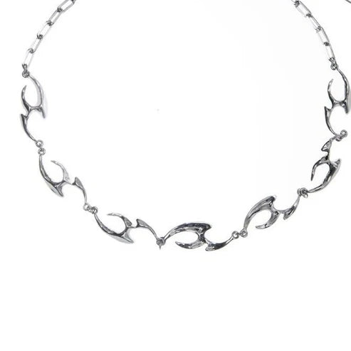 New Irregular Shaped Metal Necklace