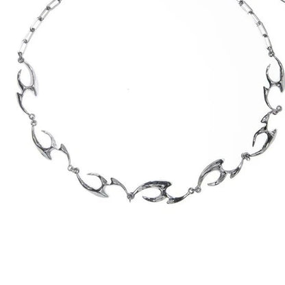New Irregular Shaped Metal Necklace